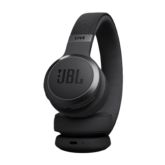 JBL Live 670NC - Black - Wireless On-Ear Headphones with True Adaptive Noise Cancelling - Detailshot 2 image number null